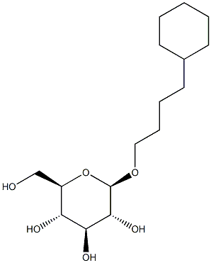 4-Cyclohexylbutyl-b-D-glucopyranoside Struktur