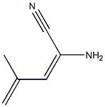 (2E)-2-Amino-4-methyl-2,4-pentadienenitrile Struktur