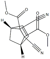 5-Norbornene-2,3-dicarboxylic acid, 2,3-dicyano-, dimethyl ester, cis Struktur