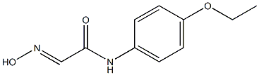 N-(4-Ethoxyphenyl)-2-hydroxyimino-acetamide Struktur