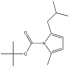 tert-Butyl 2-isobutyl-5-methyl-1H-pyrrole-1-carboxylate Struktur