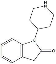 1,3-Dihydro-1-piperindin-4-yl-2H-indol-2-one Struktur