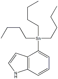 4-(Tributylstannyl)-1H-indole Struktur