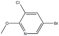 2-METHYLOXY-3-CHLORO-5-BROMOPYRIDINE Struktur