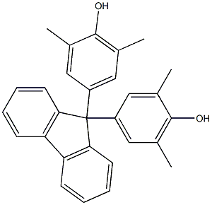 9,9-BIS(3,5-DIMETHYL-4-HYDROXYPHENYL)FLUORENE Struktur