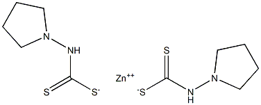 Zincpyrrolidinedithiocarbamate
 Struktur