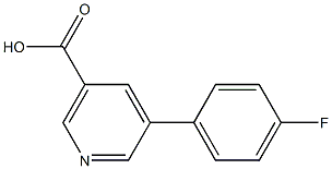 5-(p-Fluorophenyl)Nicotinic Acid Struktur