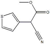 Methyl 2-Cyano-2-(3-Thienyl)Acetate Struktur