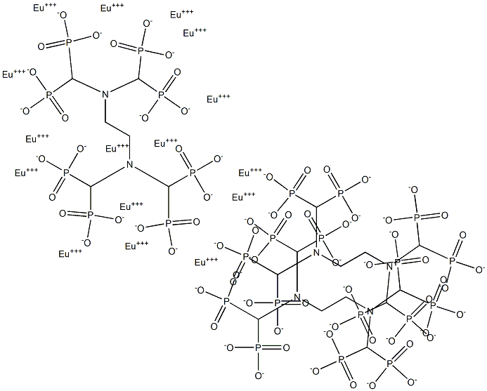 europium ethylenediaminetetramethylenephosphonate Struktur