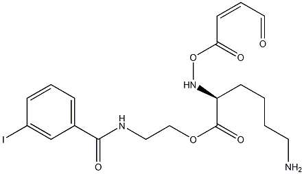 3'-iodohippuryl N-maleoyl-lysine Struktur