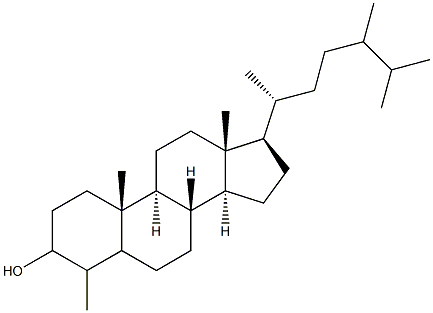 4,24-dimethylcholestan-3-ol Struktur