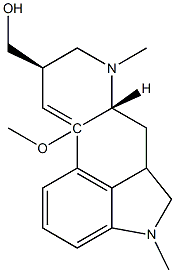 1-methyl-10-methoxydihydrolysergol Struktur