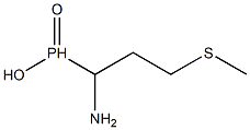 1-amino-3-(methylthio)propylphosphinic acid Struktur