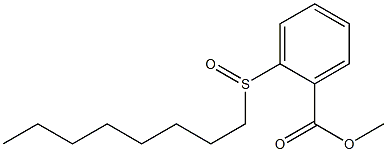 methyl 2-(octylsulfinyl)benzoate Struktur