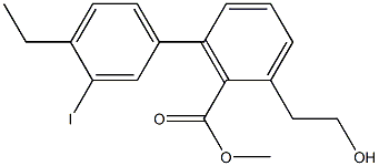 3-(4-ethyl-3-iodophenyl)nortropane-2-carboxylic acid methyl ester Struktur