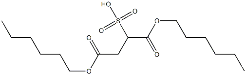 di-n-hexyl sulfosuccinate Struktur