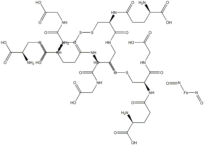 dinitrosylbis(glutathione)iron(II) Struktur