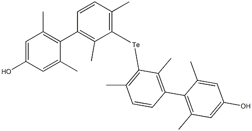 4-hydroxy-2,6-dimethylphenyl-2,6-dimethylphenyl telluride Struktur