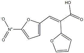 3-(5-NITRO-2-FURYL)-2-(2-FURYL)-ACRYLICACID Struktur