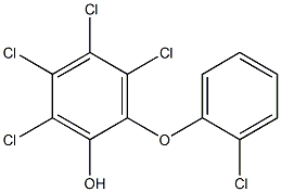 PENTACHLOROHYDROXYDIPHENYLETHER Struktur