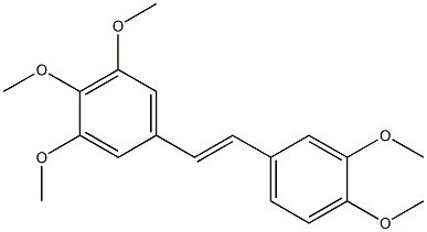 3,4,5,3',4'-PENTAMETHOXYSTILBENE Struktur