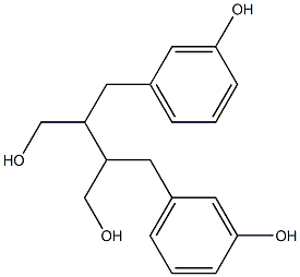 2,3-BIS(3-HYDROXYDENZYL)BUTANE-1,4-DIOL Struktur