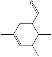 2,3,5-TRIMETHYL-4-CYCLOHEXENE-1-CARBOXALDEHYDE Struktur