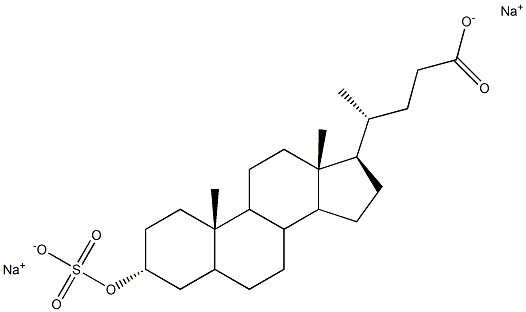 SULPHOLITHOCHOLICACIDDISODIUMSALT Struktur