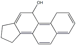 16,17-DIHYDRO-11-HYDROXY-CYCLOPENTA(A)PHENANTHRENE Struktur