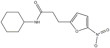 N-CYCLOHEXYL-3-(5-NITRO-2-FURYL)PROPIONICACIDAMIDE Struktur