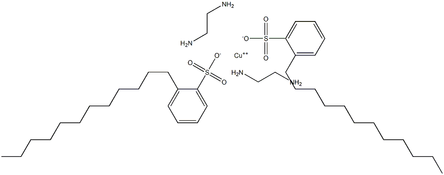 COPPERBIS(ETHYLENEDIAMINE)BIS(DODECYLBENZENESULPHONATE) Struktur