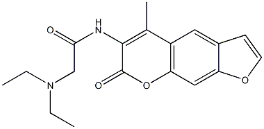 3DIETHYLAMINOETHYLAMIDO4METHYLPSORALEN Struktur