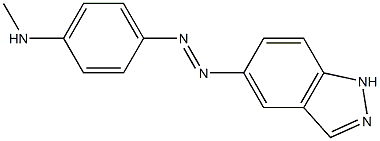 5-(PARA-METHYLAMINOPHENYLAZO)INDAZOLE Struktur