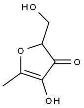 4-HYDROXY-2-HYDROXYMETHYL-5-METHYL-3(2H)-FURANONE Struktur