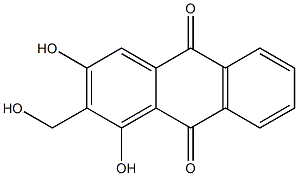 1,3-DIHYDROXY-2-HYDROXYMETHYL-9,10-ANTHRAQUINONE Struktur