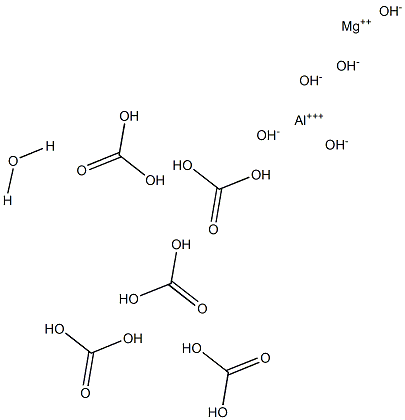 ALUMINIUMMAGNESIUMCARBONATEHYDROXIDEHYDRATE Struktur