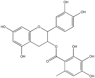 (-)-EPICATECHIN3-O-GALLATE Struktur