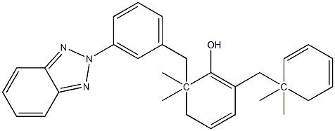 2-(2'-HYDROXY-3',5-BIS(1,1-DIMETHYLBENZYL)-PHENYL)-BENZOTRIAZOLE Struktur