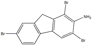 1,3,7-TRIBROMO-2-FLUORENAMINE Struktur