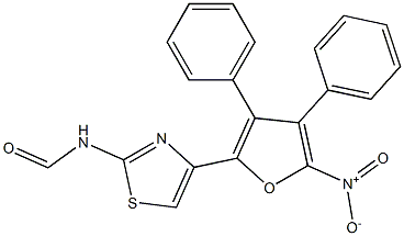 2-FORMYL-AMINO-4-(3,4-DIPHENYL-5-NITRO-2-FURYL)THIAZOLE Struktur