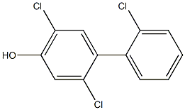 2,2',5-TRICHLORO-4-HYDROXYBIPHENYL Struktur