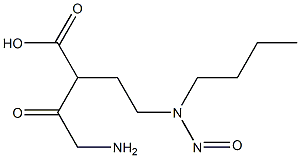 N-BUTYL-N-(3-GLYCYLCARBOXYPROPYL)NITROSAMINE Struktur