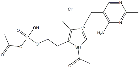 O,S-DIACETYLTHIAMINEMONOPHOSPHATE Struktur