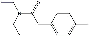 N,N-DIETHYL-PARA-TOLYLACETAMIDE Struktur