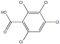 2,3,4,6-TETRACHLORO-BENZOICACID Struktur