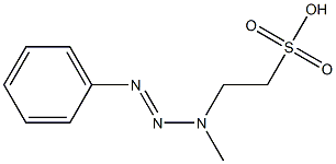 1-PHENYL-3-METHYL-3-(2-SULFOETHYL)TRIAZENE Struktur