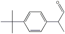 Benzeneethanal, 4-[1,1-dimethylethyl]-alpha.-methyl- Struktur