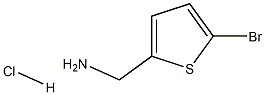 (5-Bromothiophen-2-yl)methylaminehydrochloride Struktur