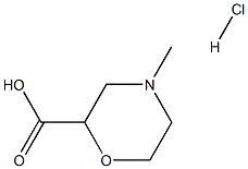 2-carboxy-4-methylmorpholinehydrochloride Struktur