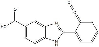 2-(2-Carbonylphenyl)-1H-benzimidazole-5-carboxylic acid Struktur